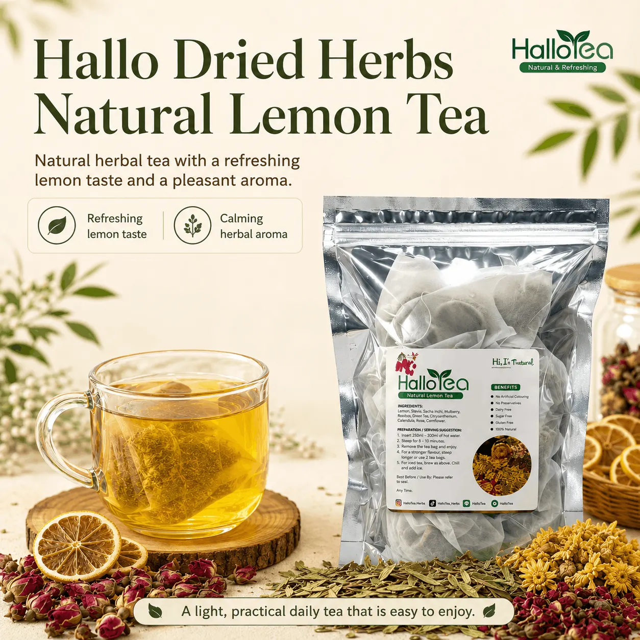 V3 - Hallo Natural Lemon Refresh